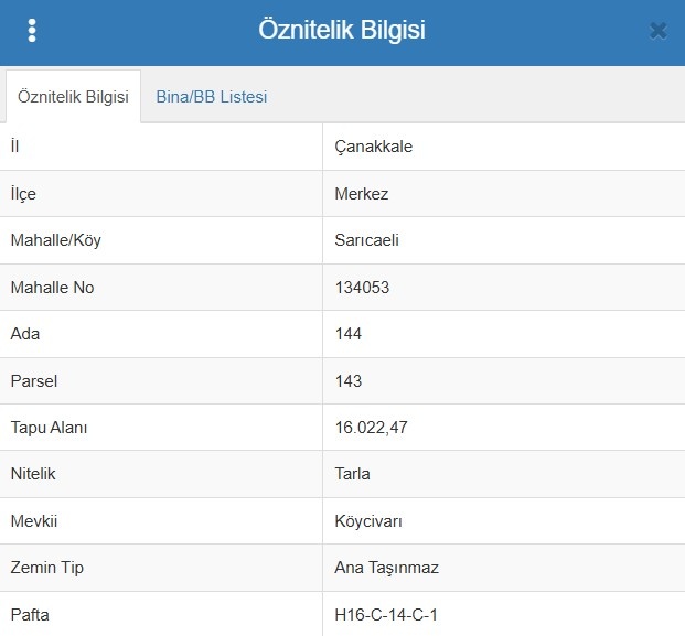 SARI BÖLGEDE 16.022/2 m² YATIRIM FIRSATI - ÇANAKKALE MERKEZ SARICAELİ KÖYÜ - undefined undefined