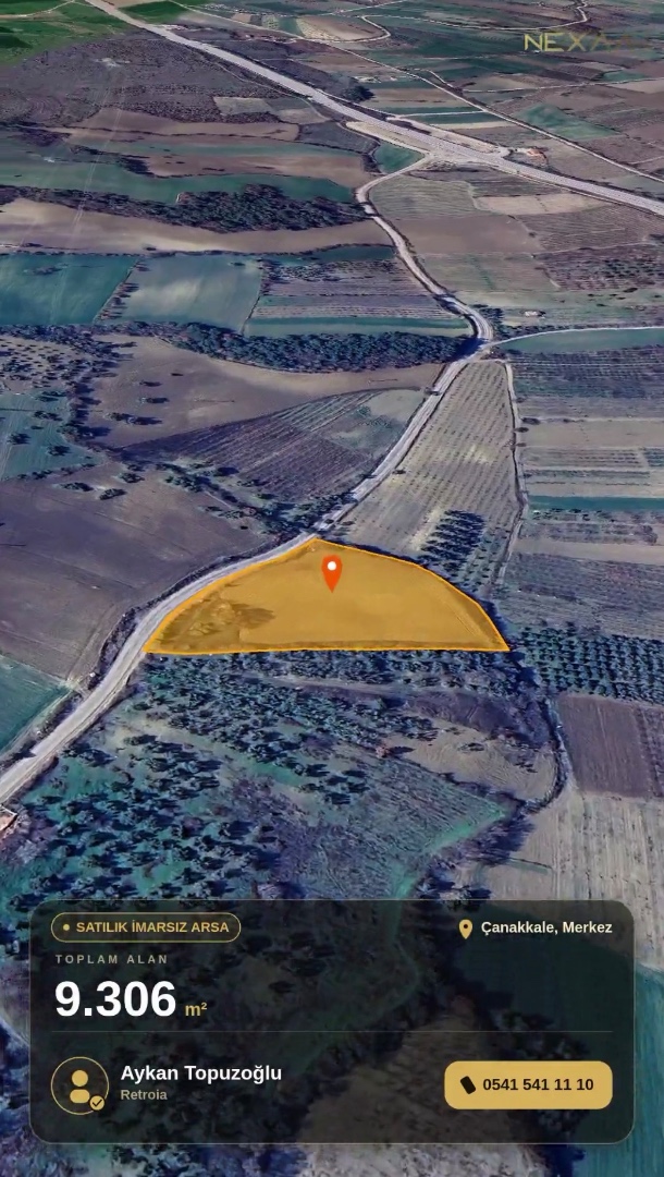 Çanakkale Merkez Musaköy de 9300 m2 Satılık Tarla  - ÇANAKKALE MERKEZ MUSAKÖY KÖYÜ - undefined undefined