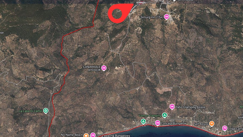 AHMETÇE’DE GELECEĞİ SATIN ALIN | İMAR SINIRINDA 1654 M² MANZARALI ARSA - ÇANAKKALE AYVACIK AHMETÇE KÖYÜ - undefined undefined - Thumbnail