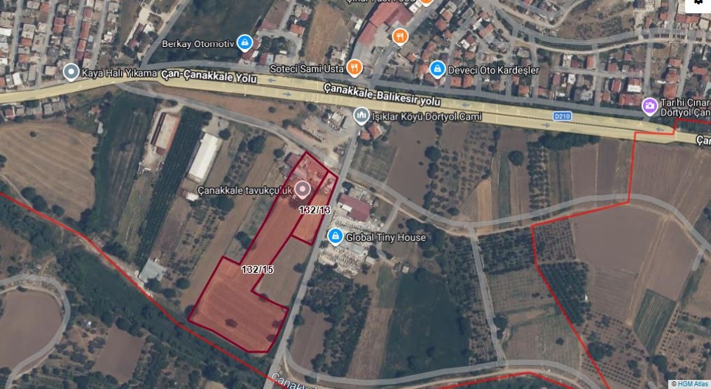 IŞIKLAR KÖYÜ ANAYOL KENARI SATILIK 472 M2 TİCARETHANE VE ARAZİ ! - ÇANAKKALE MERKEZ IŞIKLAR KÖYÜ - undefined undefined - Thumbnail
