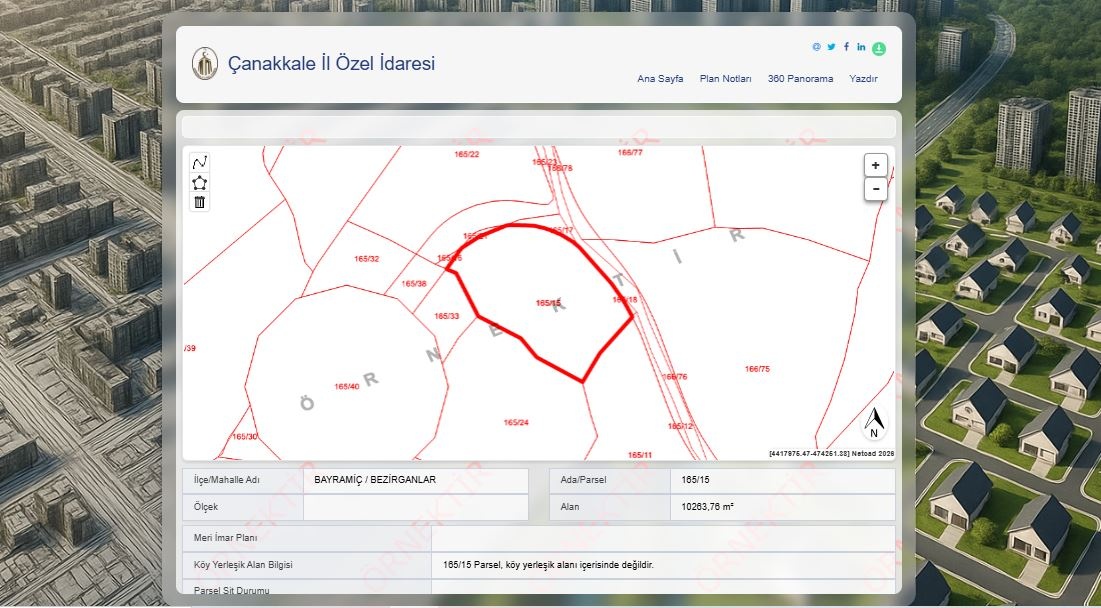 BAYRAMİÇ BEZİRGANLAR KÖYÜNDE ANA YOLA ÇOK YAKIN SATILIK 10263 M2 SATILIK FIRSAT TARLA ! - ÇANAKKALE BAYRAMİÇ BEZİRGANLAR KÖYÜ - undefined undefined - Thumbnail