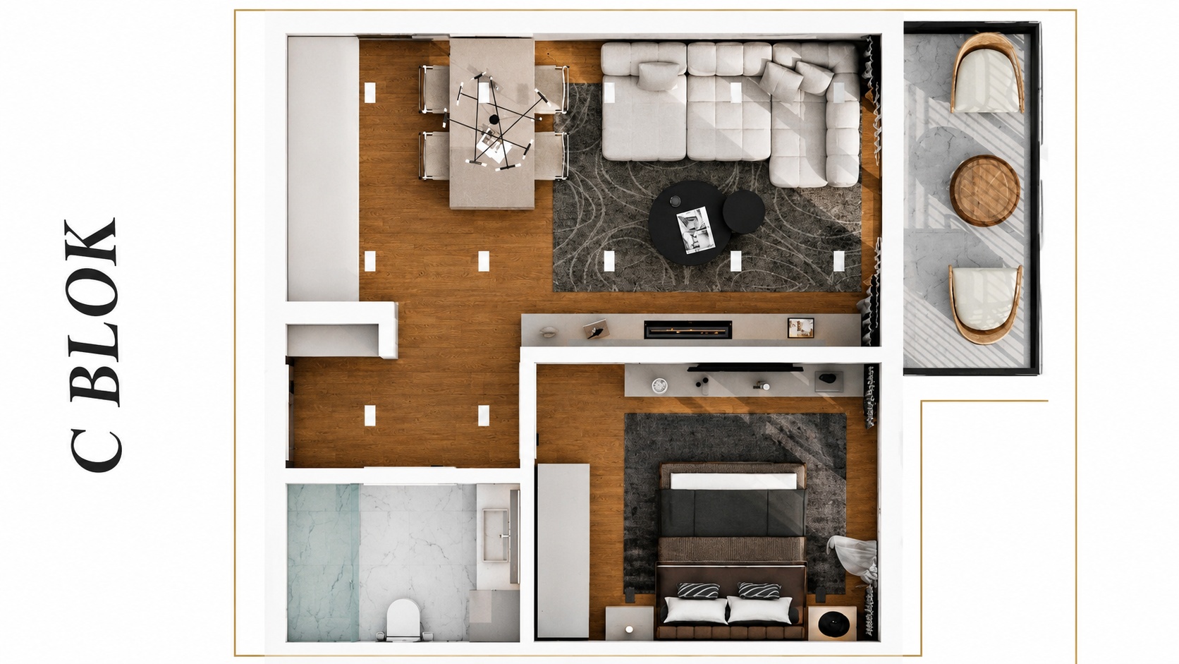 ÇANAKKALE HAMİDİYE'DE M.AKİF ERSOY HASTANESİNE YAKIN 1+1 EŞYALI SATILIK DAİRE - ÇANAKKALE MERKEZ KEPEZ BELDESİ, HAMİDİYE MAHALLESİ - undefined undefined - Thumbnail