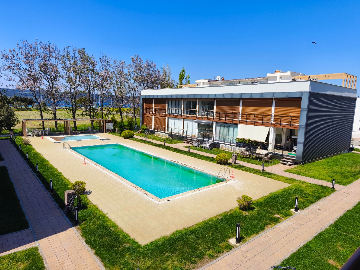 ÇANAKKALE PORTO MARE2 'DE  DENİZ VE HAVUZ MANZARALI TERASLI DAİRE - ÇANAKKALE MERKEZ KEPEZ BELDESİ, CUMHURİYET MAHALLESİ - undefined [object Object]
