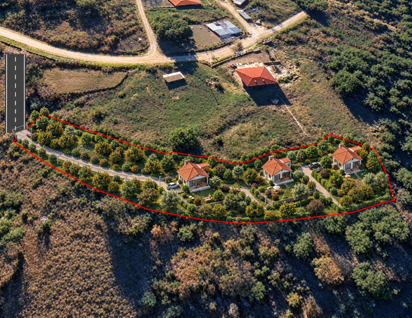 🏡 Lapseki Beybaş'ta Konut İmarlı, 3 Müstakil Ev Yapılabilir Arsa - ÇANAKKALE LAPSEKİ BEYBAŞ KÖYÜ - undefined undefined - Thumbnail