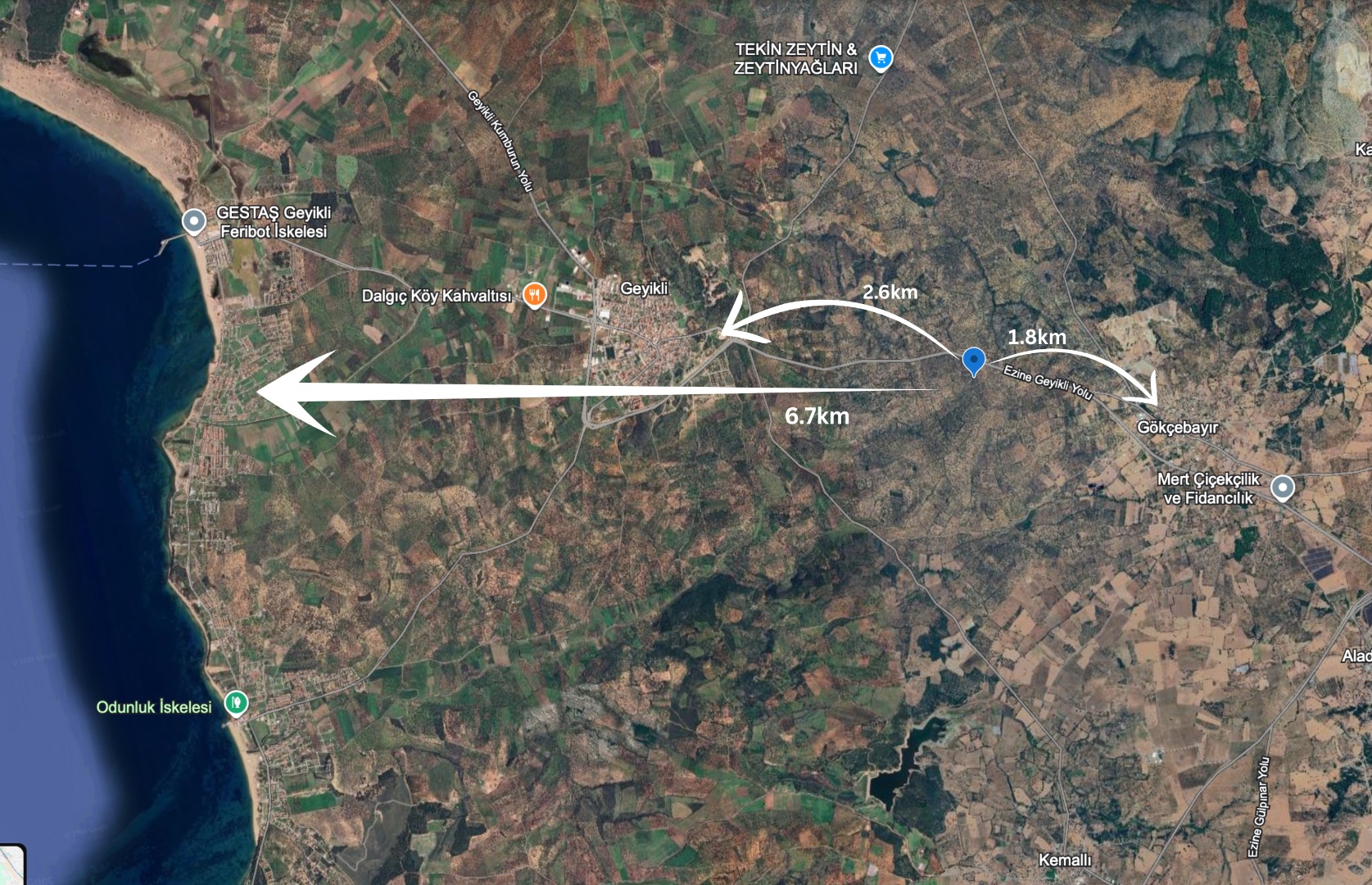 GÖKÇEBAYIR'DA 3.272m² FIRSAT ZEYTİNLİK - ÇANAKKALE EZİNE GÖKÇEBAYIR KÖYÜ - undefined undefined - Thumbnail