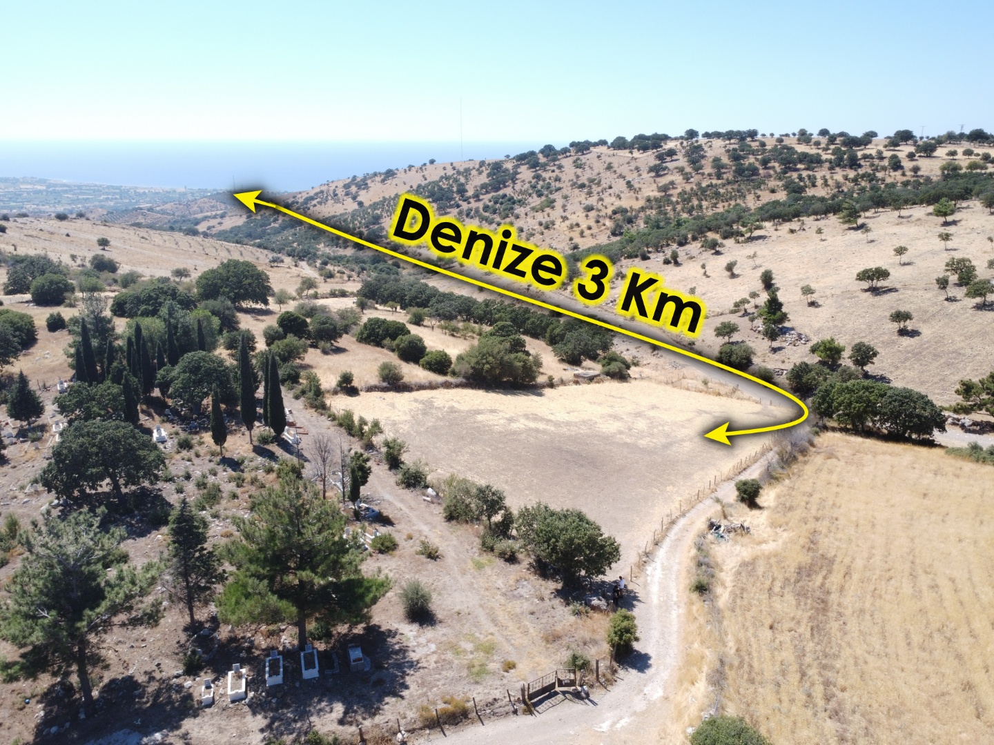 AYVACIK KÖSEDEREDE SATILIK DENİZ MANZARALI TARLA - ÇANAKKALE AYVACIK KÖSEDERE KÖYÜ, KARAAYIT MEVKİİ - undefined undefined - Thumbnail