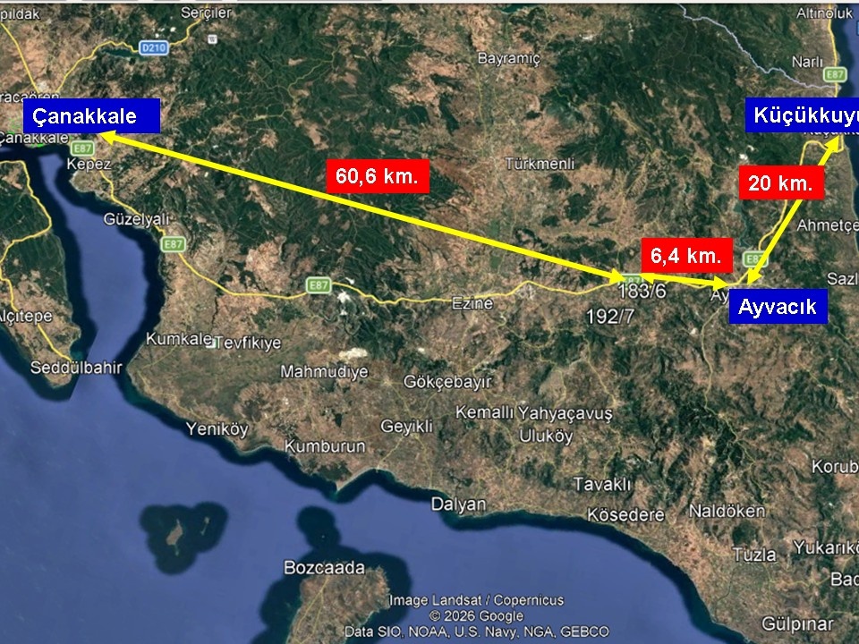 ÇANAKKALE EZİNE BAHÇELİ KÖYÜ'NDE ANA YOLA YAKIN, TARIM VEYA ÇİFTLİK İÇİN UYGUN KADASTRAL YOLU OLAN TARLA - ÇANAKKALE EZİNE BAHÇELİ KÖYÜ - undefined undefined - Thumbnail