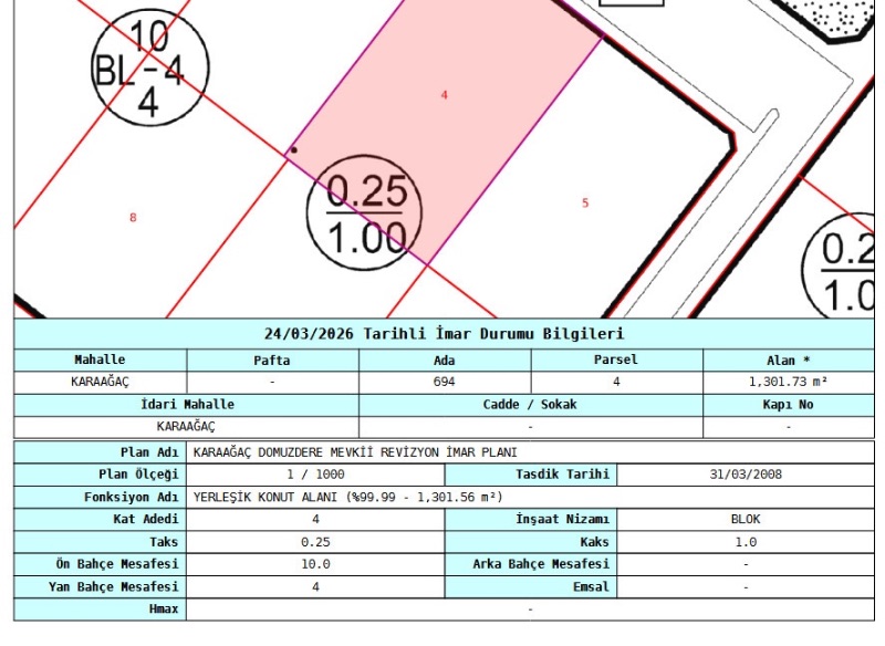 Tekirdağ Kapaklı Karaağaç 1302 m2 Konut İmarlı Satılık Arsa - TEKİRDAĞ KAPAKLI KARAAĞAÇ MAHALLESİ - undefined undefined - Thumbnail