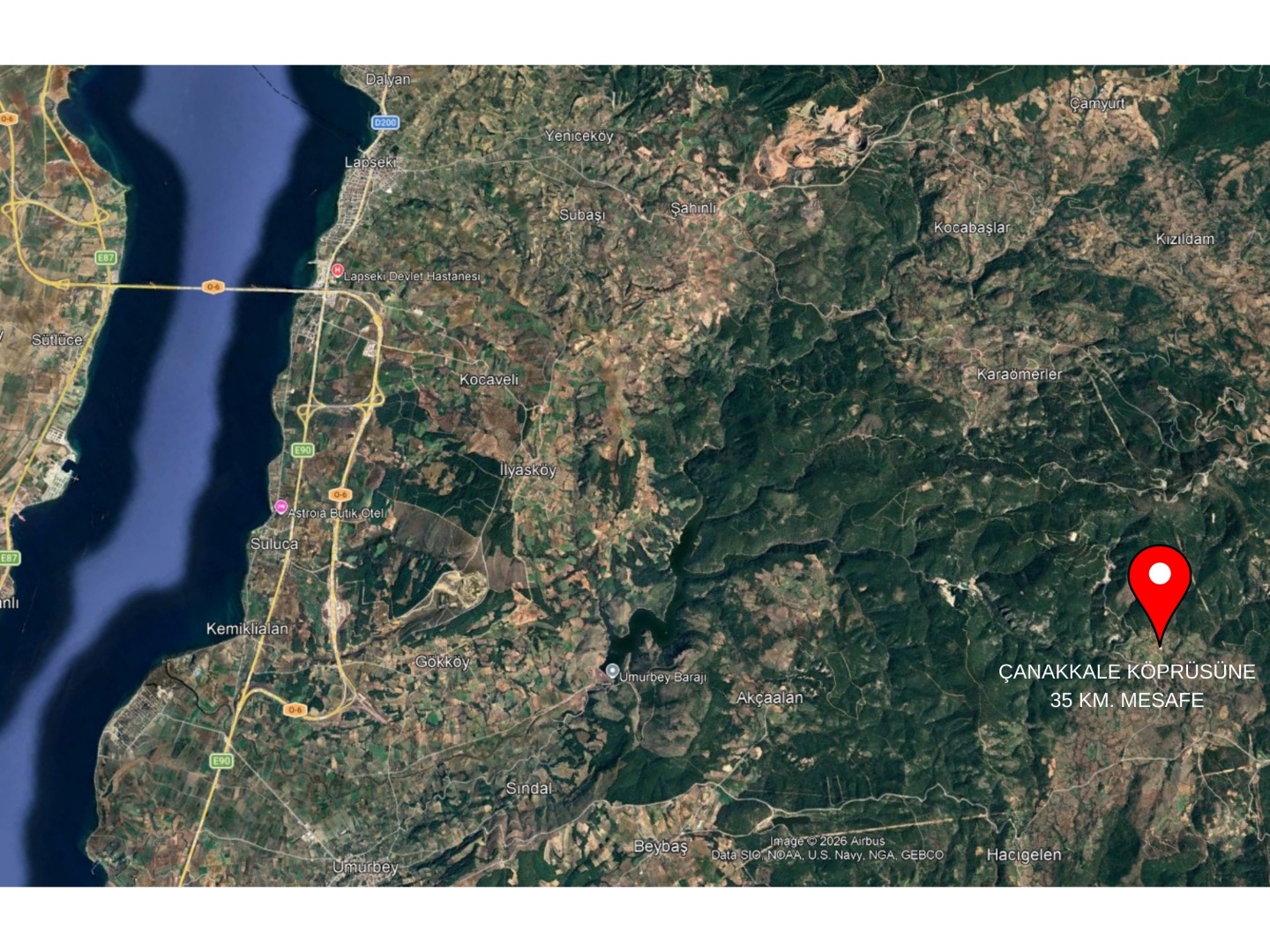 ÇANAKKALE LAPSEKİ HACIGELEN DE SATILIK 985 M2 ARSA İÇİNDE 4+2 TAŞ EV - ÇANAKKALE LAPSEKİ HACIGELEN KÖYÜ - undefined undefined - Thumbnail