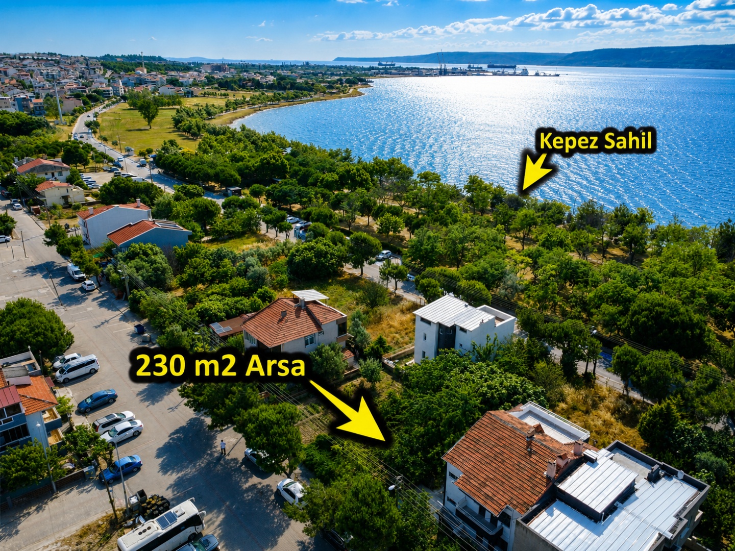 ÇANAKKALE KEPEZ SAHİL BÖLGESİNDE 230 M2 ARSA - ÇANAKKALE MERKEZ KEPEZ BELDESİ, CUMHURİYET MAHALLESİ - undefined undefined - Thumbnail