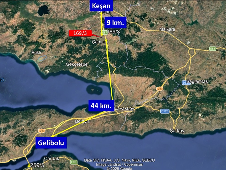EDİRNE KEŞAN BAHÇEKÖY'DE 6.909 m² MÜSTAKİL TAPULU, KADASTRO YOLUNA CEPHELİ TARLA - EDİRNE KEŞAN BAHÇEKÖY KÖYÜ - undefined undefined - Thumbnail