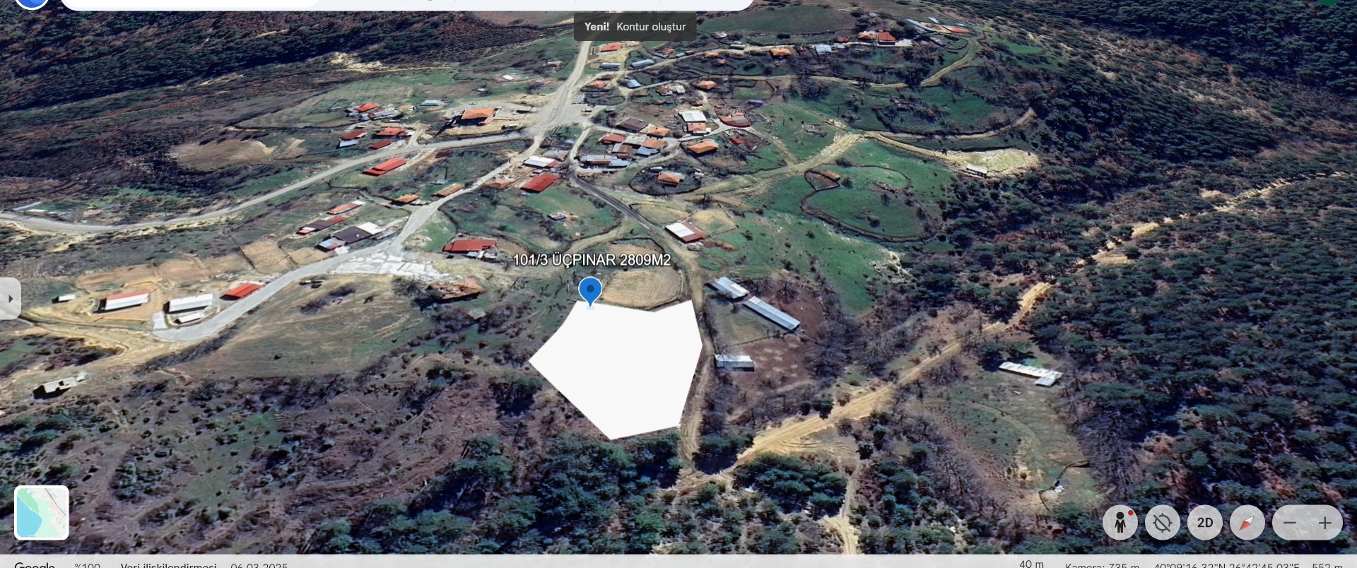 ÇANAKKALE LAPSEKİ ÜÇPINAR KÖYÜNDE   %40 İMARLI SATILIK ARSA  - ÇANAKKALE LAPSEKİ ÜÇPINAR KÖYÜ - undefined [object Object]