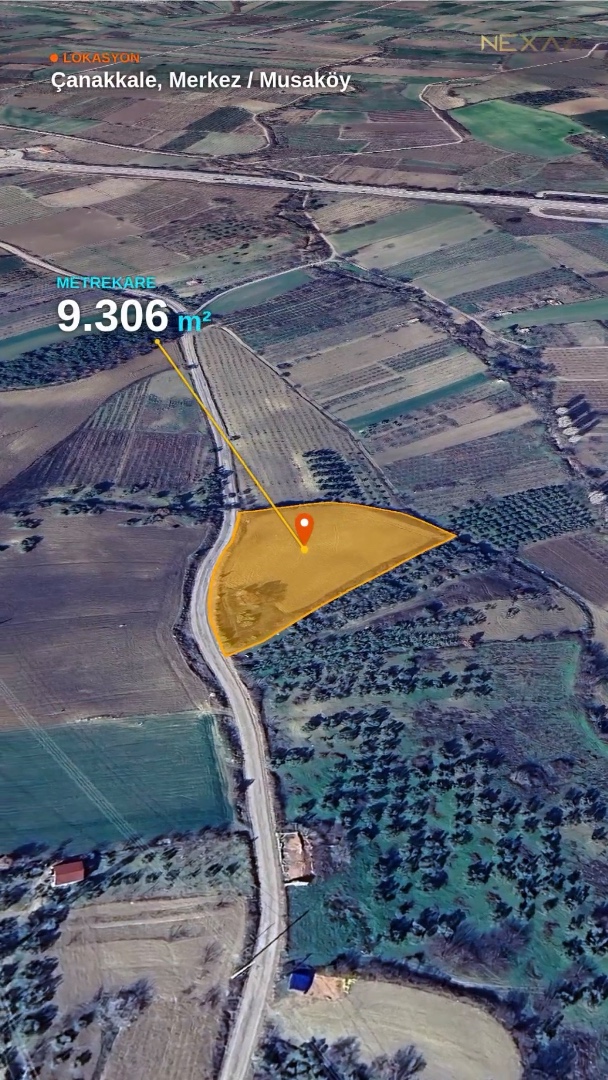 Çanakkale Merkez Musaköy de 9300 m2 Satılık Tarla  - ÇANAKKALE MERKEZ MUSAKÖY KÖYÜ - undefined undefined - Thumbnail
