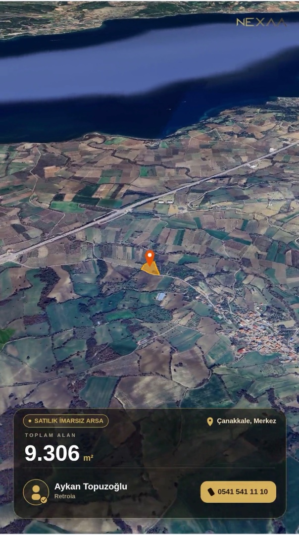 Çanakkale Merkez Musaköy de 9300 m2 Satılık Tarla  - ÇANAKKALE MERKEZ MUSAKÖY KÖYÜ - undefined undefined - Thumbnail